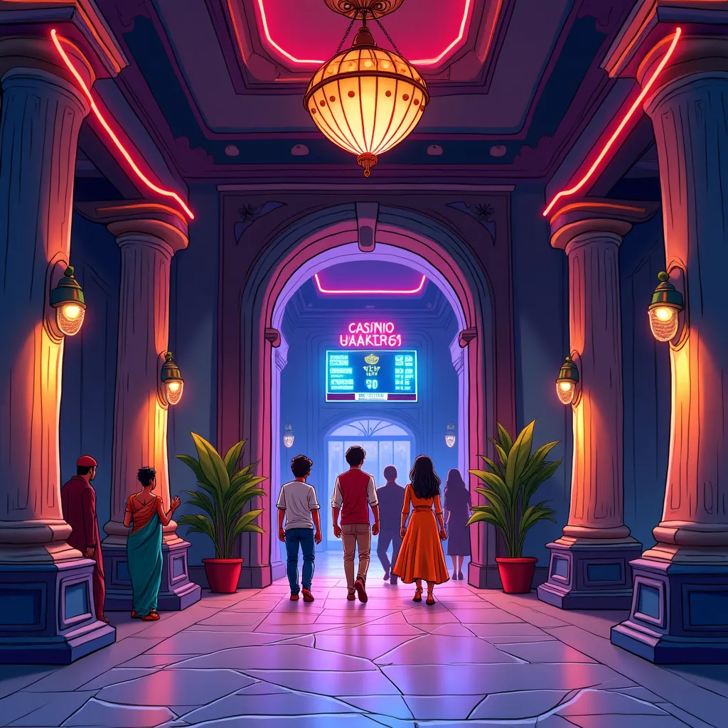 cricaslan live casino hero background with neon gaming tables
